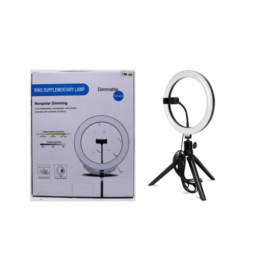 RING LIGHT SUPORTE COM PARA TELEFONE ZM-40